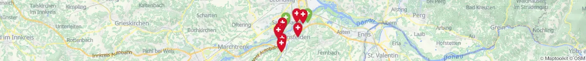 Map view for Pharmacies emergency services nearby Ansfelden (Linz  (Land), Oberösterreich)